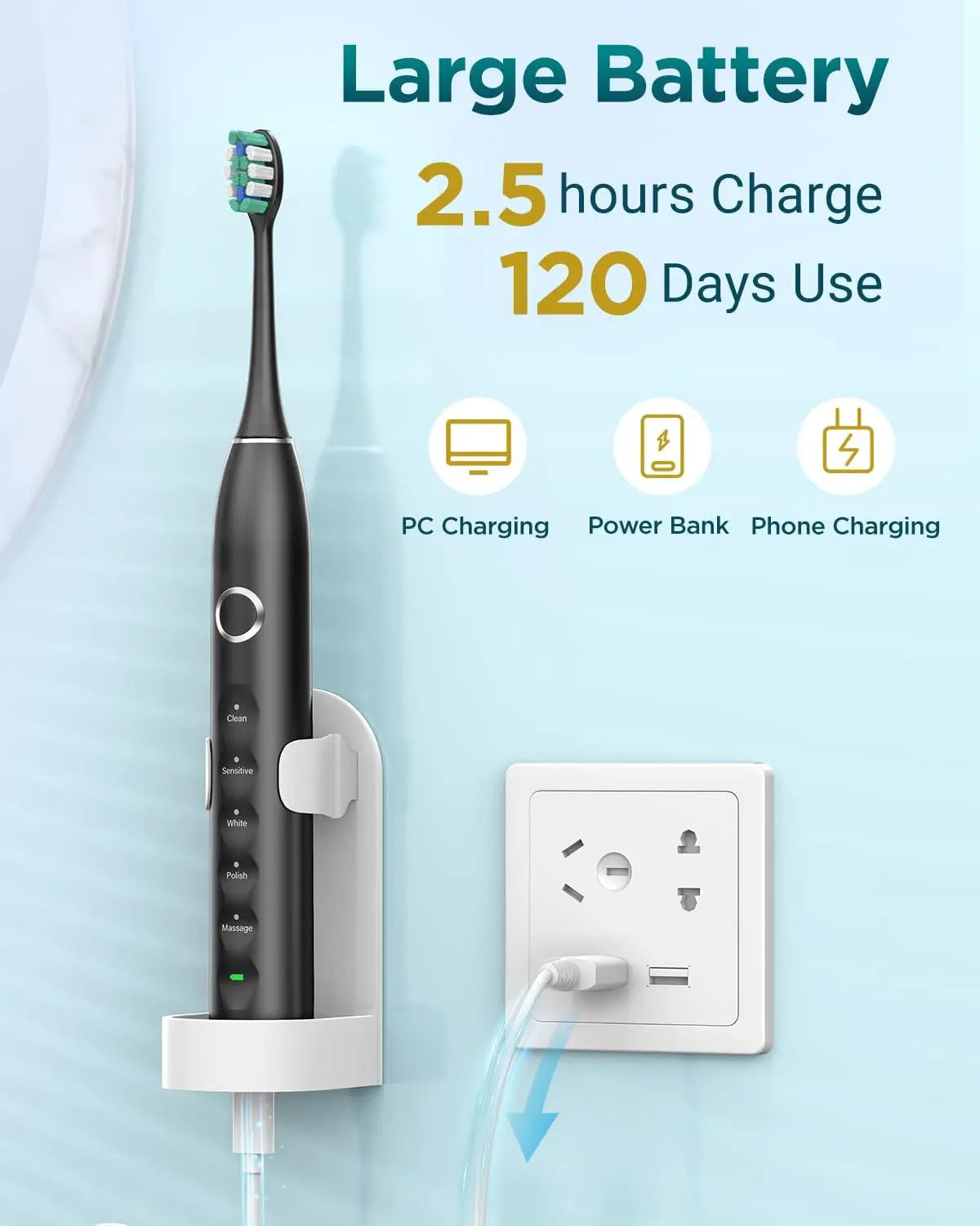 Sonic Toothbrush 8 Heads