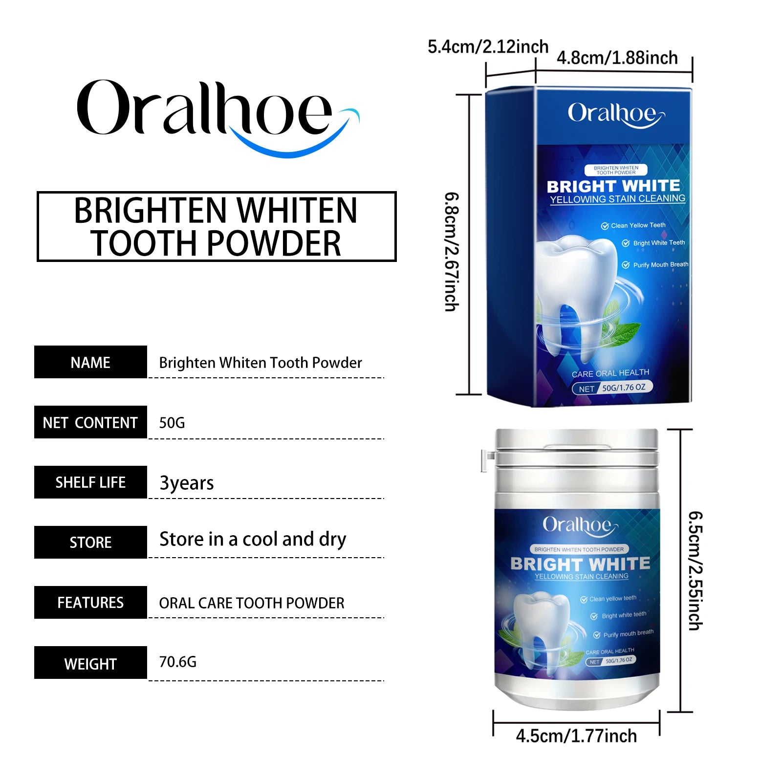 Probiotic Whitening Tooth Powder