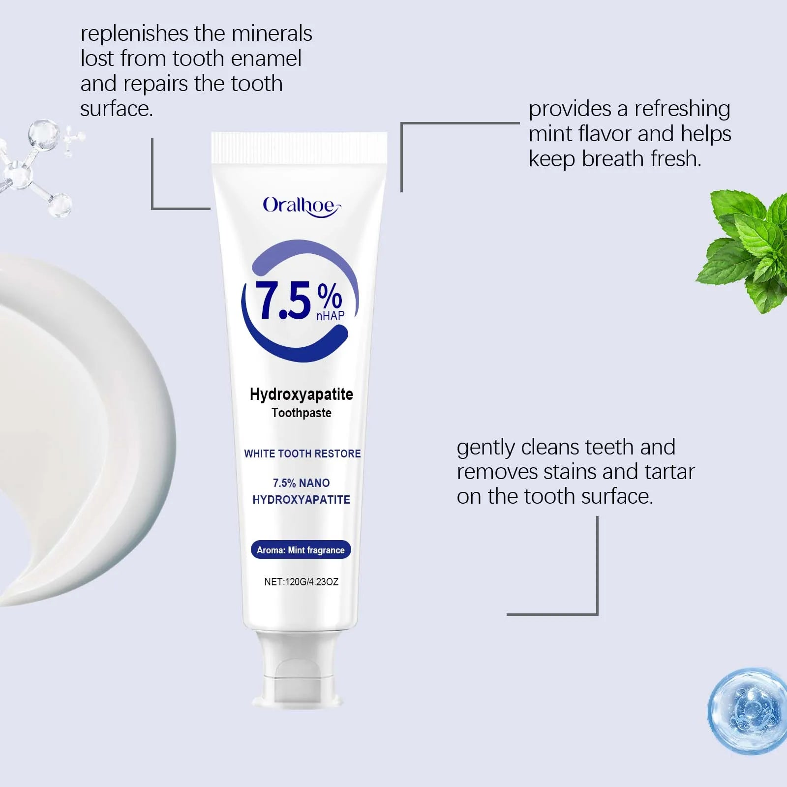 Hydroxyapatite Whitening Toothpaste