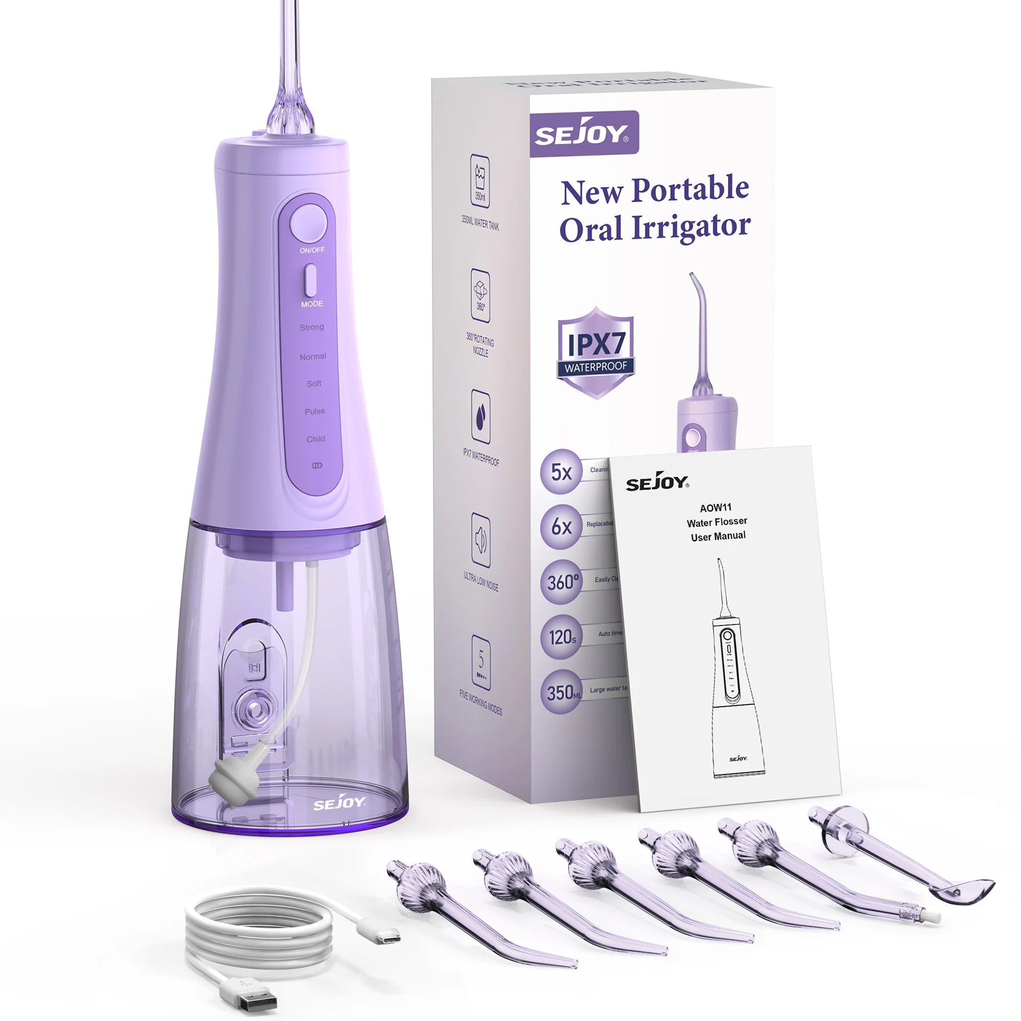 SEJOY Rechargeable Water Flosser