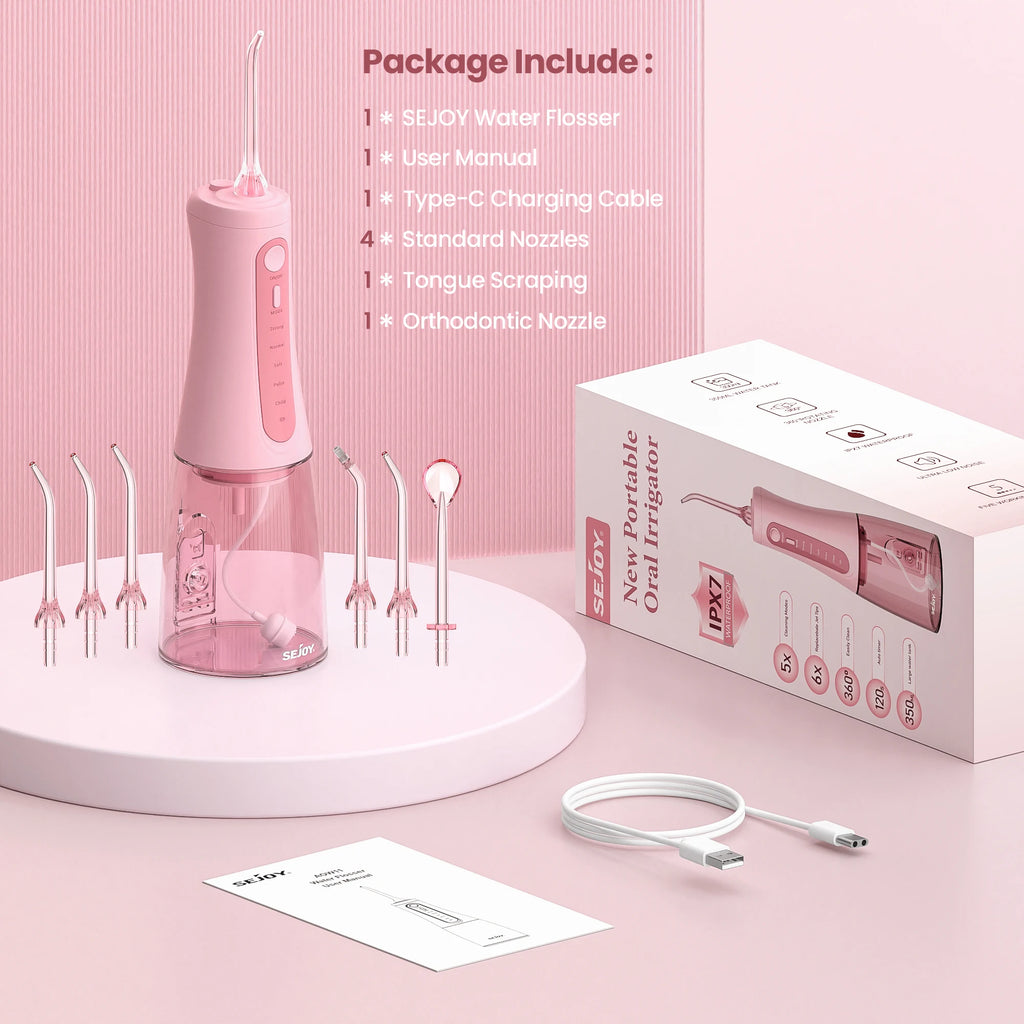 SEJOY Portable Water Flosser 350ML