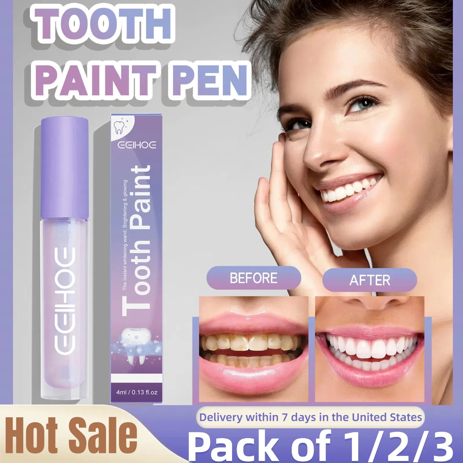 Instant Teeth Whitening Paint