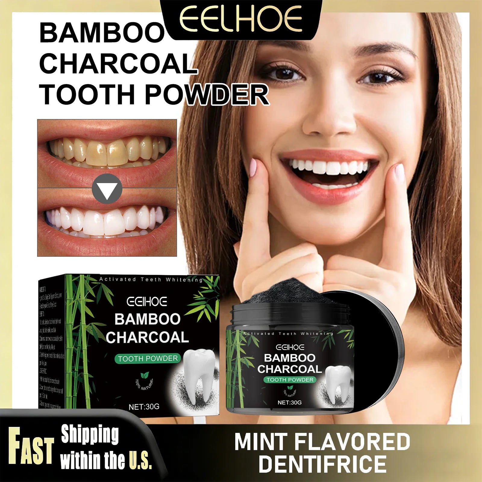 Bamboo Charcoal Tooth Powder