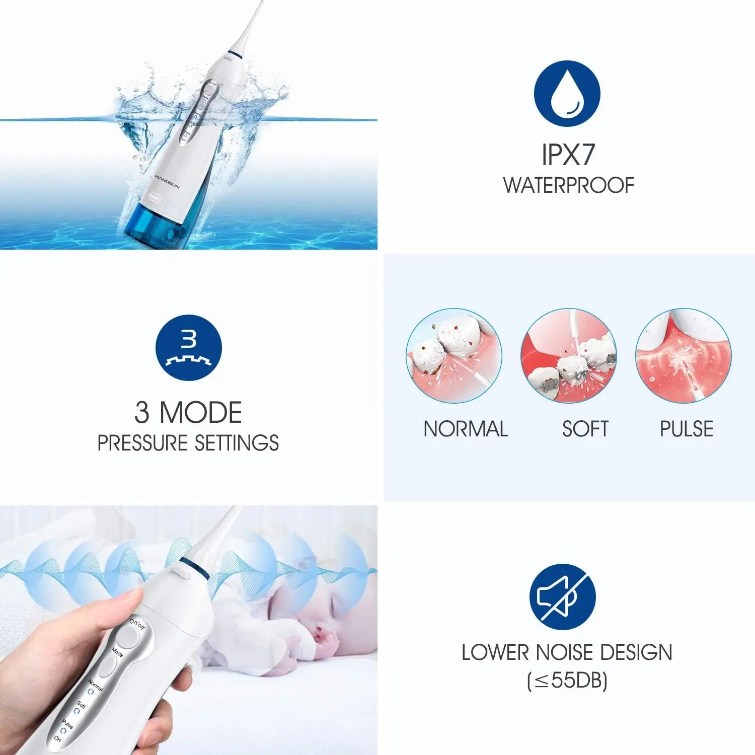 Rechargeable Water Jet Flosser